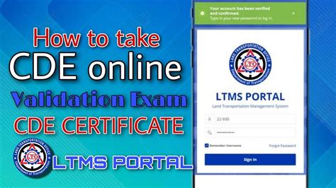 portal.lto.gov.ph cde exam|How to Take the CDE Online Validation Exam .
